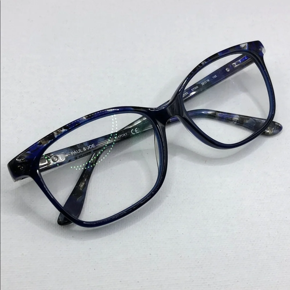 Paul and Joe Glasses Seaport Cherry 02 DTMA  52-16-135 FRAMES ONLY Blue Hues.